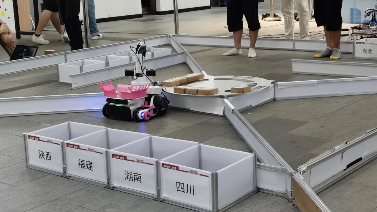 热点|全国A类赛事赛场上大放异彩的LEO智能移动抓取机器人！