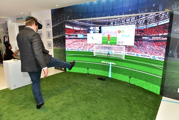 诺基亚亮相GITEX 2018，与阿联酋电信运营商du通过虚拟现实足球比赛联合展示5G用例