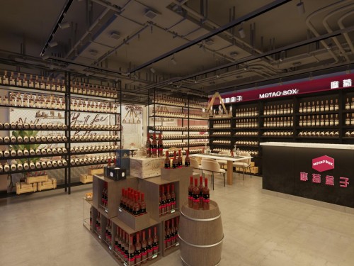 摩萄盒子人工智能零售店，与酒业强强联手打造智能酒盒子