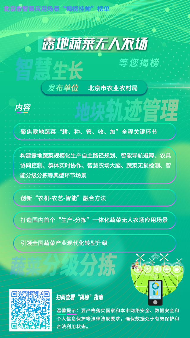 推动“智慧城市2.0”建设，北京发布10个智慧应用场景“揭榜挂帅”榜单！