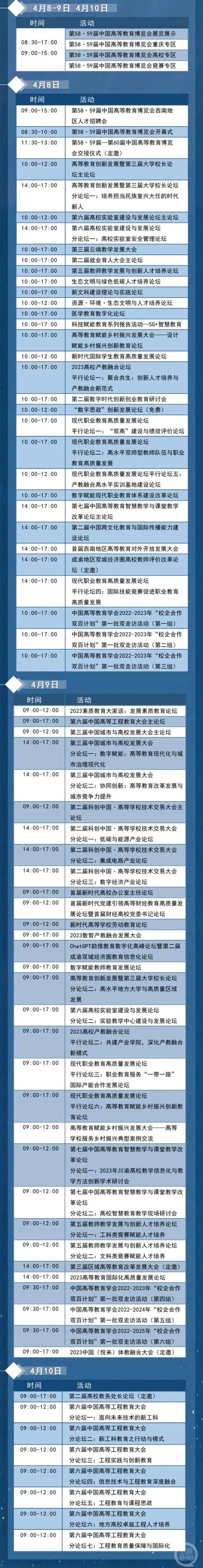 中国高等教育博览会明日在渝开幕 1500余所高校万余家企业将亮相